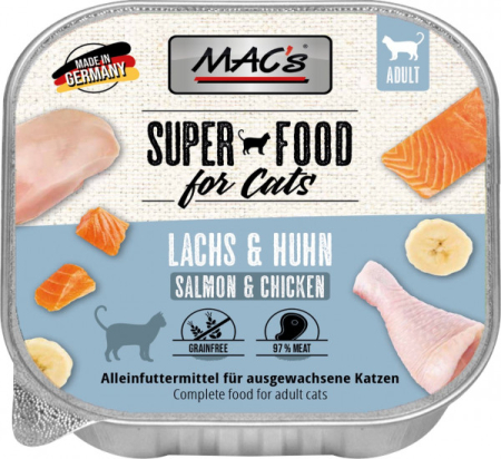 PISICI - MACs Cat Salmon and Chicken 100g