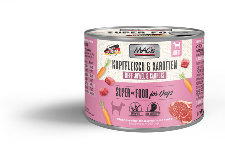 HRANA UMEDA - MACs Dog Beef Jowel and Carrot 200g (Carne de vita si morcov)