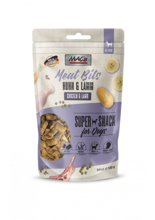 RECOMPENSE - MACs Dog Meat Bits Chicken and Lamb 120g