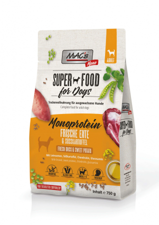 HRANA USCATA - MACs Dog Mono fresh Duck 750g (Rata proaspata)