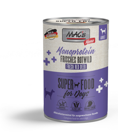 Conserve - MACs Dog Mono fresh Red Deer 400g