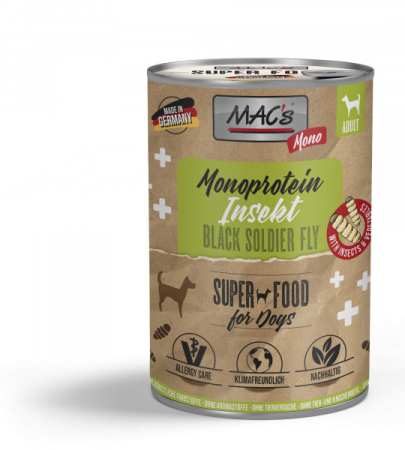 HRANA UMEDA - Macs Dog Mono Insect 375g (Insectă)