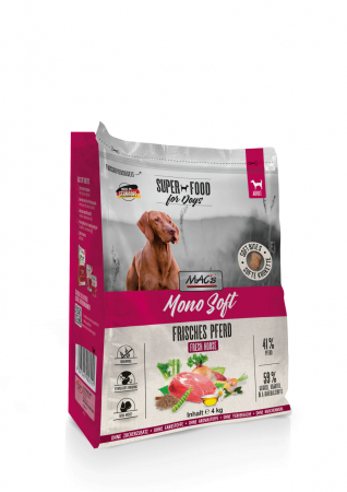 HRANA USCATA - MACs Dog Mono Soft Fresh Horse 4kg (Carne proaspătă de cal)