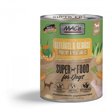 CAINI - Macs Dog Poultry and Vegetables 800g (Pui si legume)