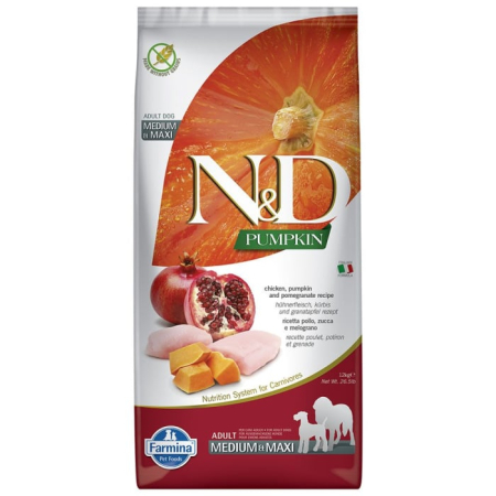 HRANA USCATA - N&D ANCESTRAL CAINE ADULT MED/MAX PUI RODIE 12KG
