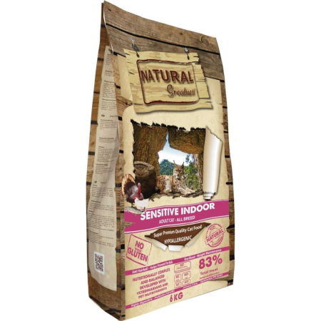 HRANA USCATA - Natural Greatness Cat Sensitive Indoor 6kg (pui & curcan)
