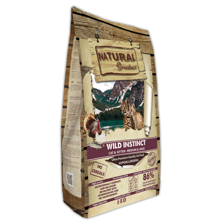 PISICI - Natural Greatness Cat Wild Instinct Cat & Kitten - Medium & Large Breeds 6KG