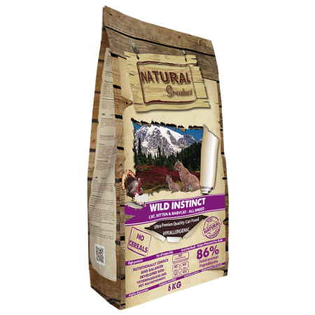 HRANA USCATA - Natural Greatness Cat Wild Instinct Recipe Cat , Kitten & Babycat- All breeds 6kg