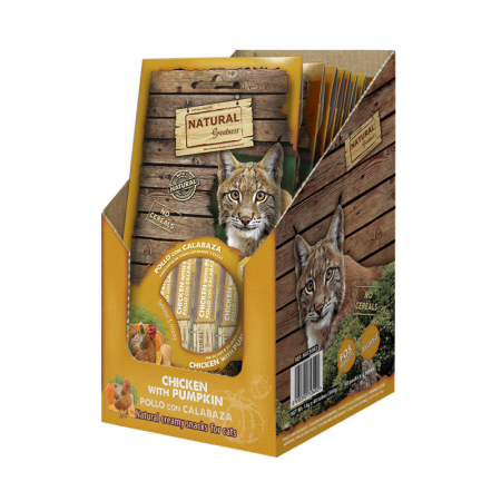 RECOMPENSE - Natural Greatness Creamy Snack Chicken Pumpkin Digest Support ( Pui Dovleac - Suport Digestiv ) 4x56gr