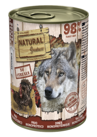 CAINI - Natural Greatness Dog Turkey Monoproteinic Recipe 400G (curcan monoproteina)