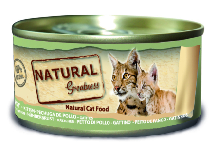 PISICI - Natural Greatness Kitten Chicken Breasts 70gr (piept de pui)