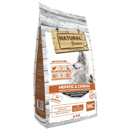 CAINI - Natural Greatness Vet Diet Dog Hepatic & Cardiac 6KG