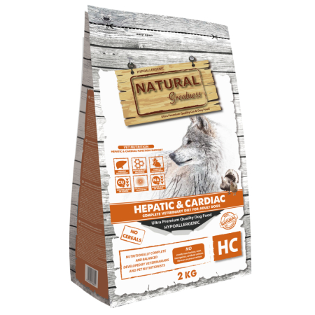 CAINI - Natural Greatness Vet Diet Hepatic & Cardiac 2KG