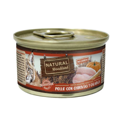 PISICI - NATURAL WOODLAND CAT CHICKEN WITH PARSNIPS AND PUMPKIN 85G