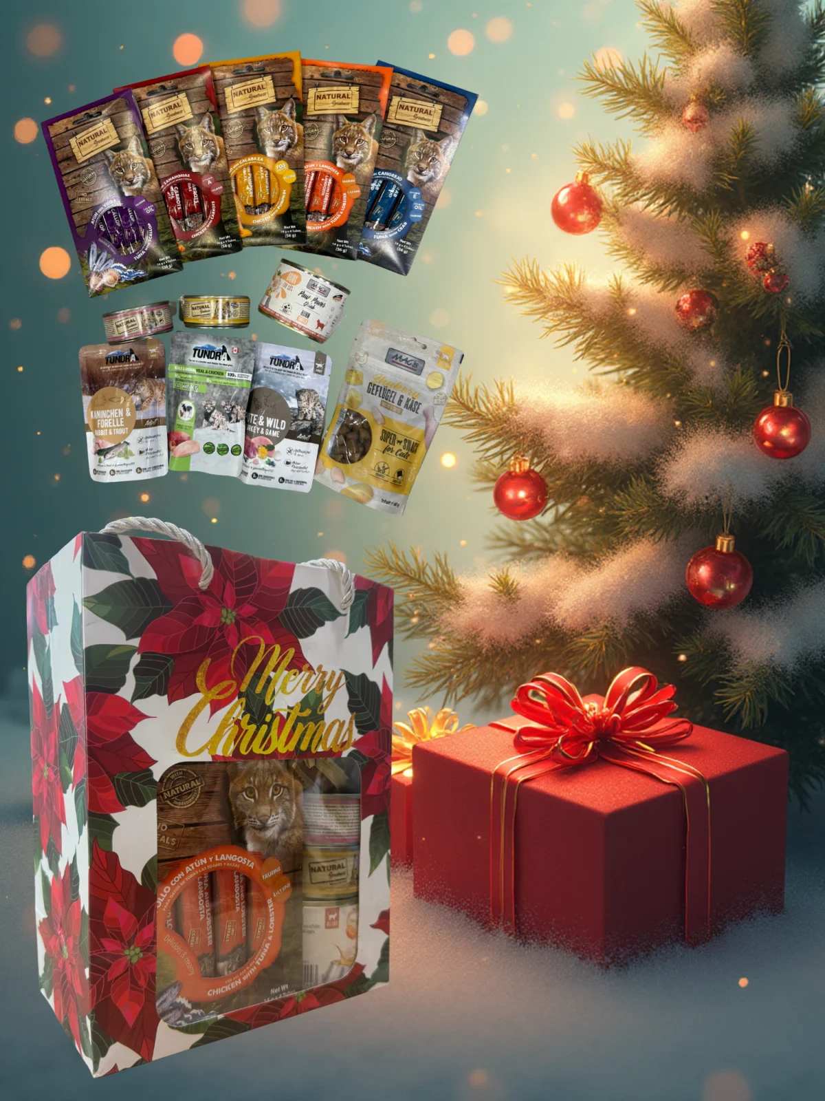 PISICI - SANTA CAT Xmas Gift: Cadou de Craciun pentru Pisica