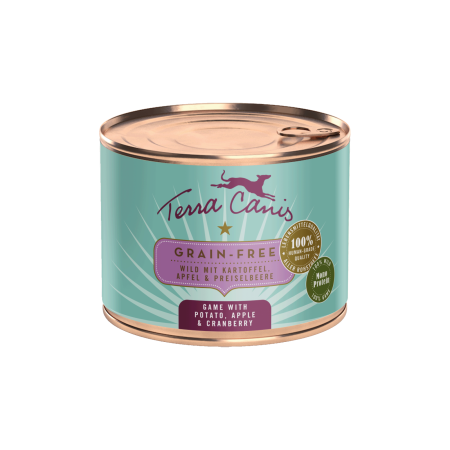 CAINI - Terra Canis Grain Free Game 200g (Vânat cu cartof, măr și merișor)
