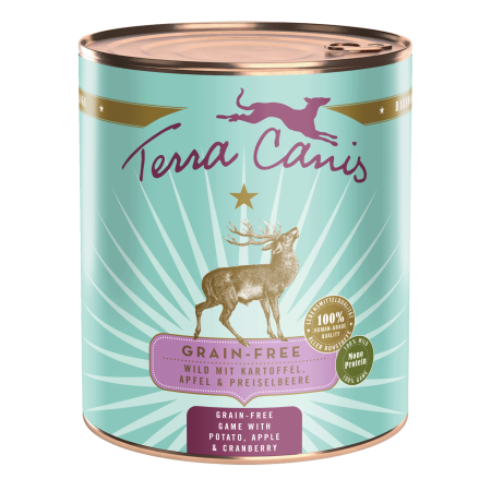 Conserve - Terra Canis Grain Free Game 800g(Vanat cu cartofi, mar si merisor)
