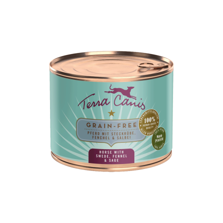 CAINI - Terra Canis Grain Free Horse 200g (Cal cu napi, fenicul și salvie)
