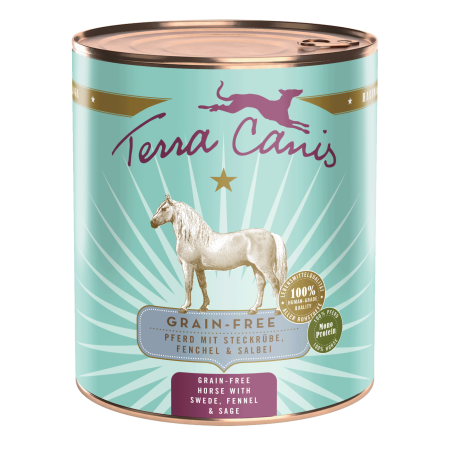 Conserve - Terra Canis Grain Free Horse 800g(Cal cu napi, fenicul și salvie)