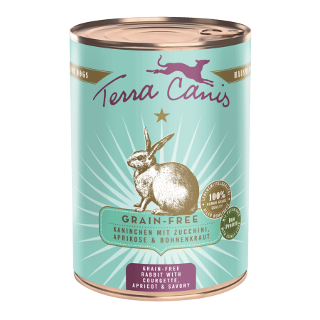 CAINI - Terra Canis Grain Free Rabbit 400g (Iepure cu dovlecel, caisă și oregano)