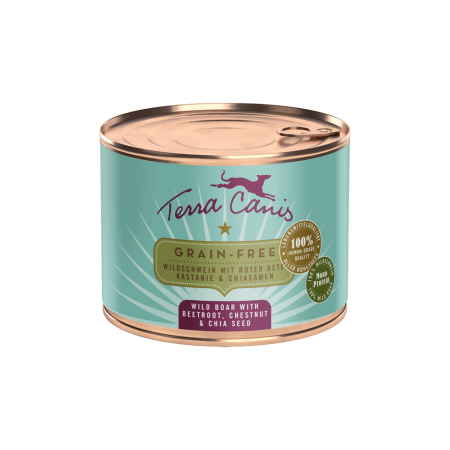 CAINI - Terra Canis Grain Free Wild Boar 200g (Mistreț cu sfeclă, castane și semințe de chia)