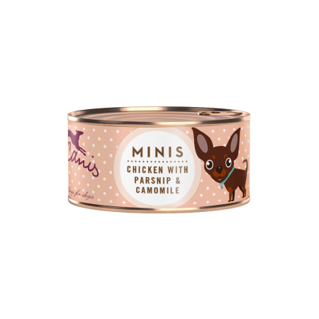 CAINI - Terra Canis Mini Chicken 100g (Pui cu pastarnac si musetel)