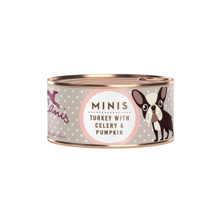 CAINI - Terra Canis Mini Turkey 100g (Curcan cu țelină și dovleac)