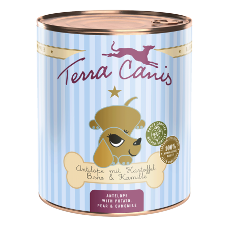 Conserve - Terra Canis Puppy Antelope 800g (Antilopa cu cartof, para, castana si musetel)