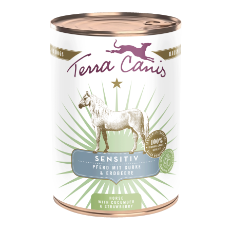 CAINI - Terra Canis Sensitive Horse 400g (Cal cu castraveți și căpșuni)