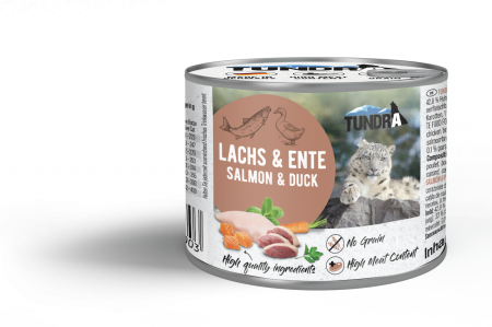 PISICI - Tundra Cat Salmon & Duck 200g (somon & rață) Hrana Umeda Pisici
