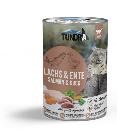 PISICI - Tundra Cat Salmon & Duck 400g (Somon & Rata) Hrana Umeda Pisici