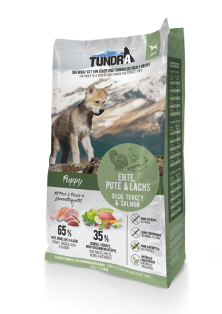 HRANA USCATA - Tundra Dog Puppy Duck , Turkey & Salmon 3.18kg (Rata , curcan & somon) Hrana Uscata Caini