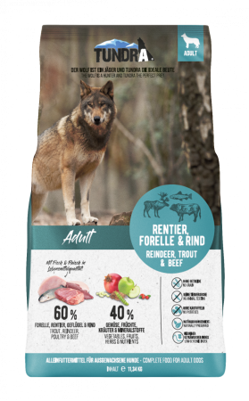 Tundra Dog Reindeer, Trout & Beef 11,34kg (ren, păstrăv & vită) [1]