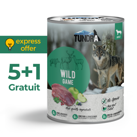Conserve - Tundra Wild Game 5+1 gratuit 800gr (vanat) Hrana Umeda Caini, Conserva