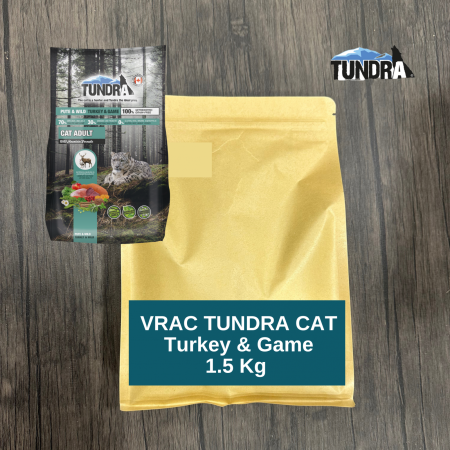 HRANA USCATA - VRAC Tundra Cat Turkey & Game 1,5kg (Curcan si vanat)