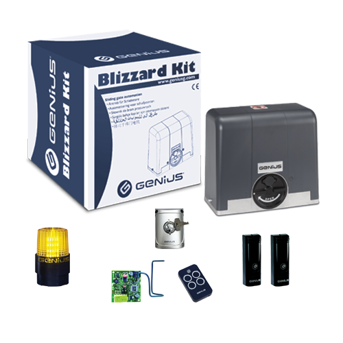 Kit automatizare poarta culisanta BLIZZARD 500KG - GENIUS [1]