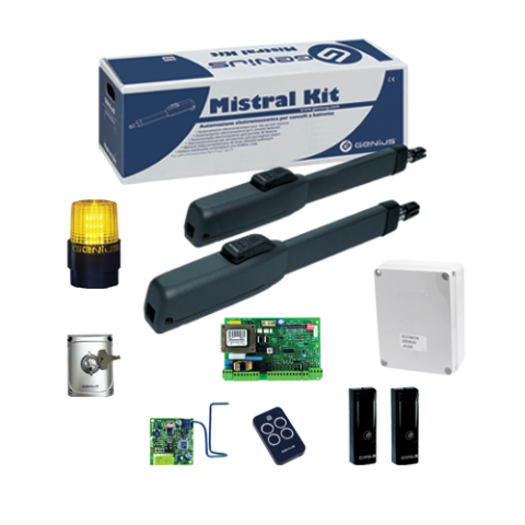 AUTOMATIZARI PORTI - Kit automatizare poarta batanta Mistral 300, 2x2.5m - GENIUS by FAAC