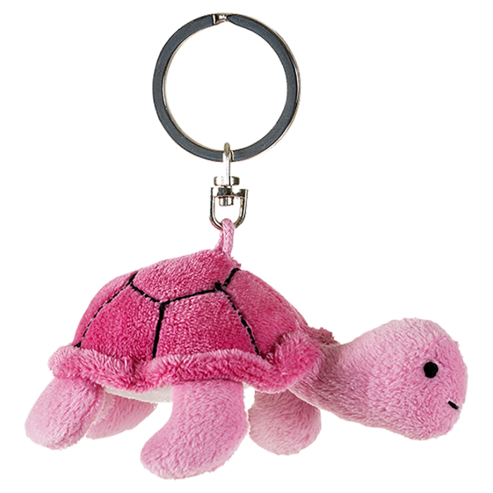 Breloc de plus testoasa roz 6 cm [1]