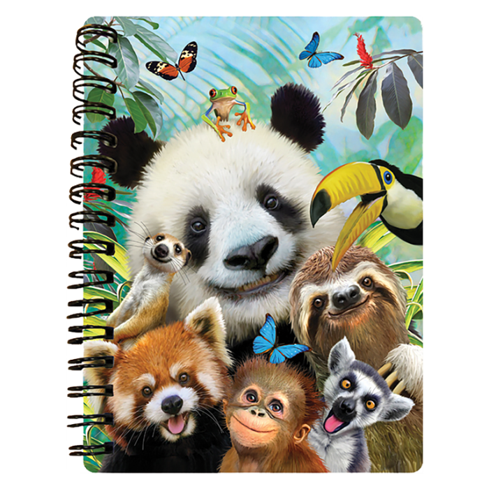 Caiet 3D Zoo Selfie 10,5x14,5 cm [1]