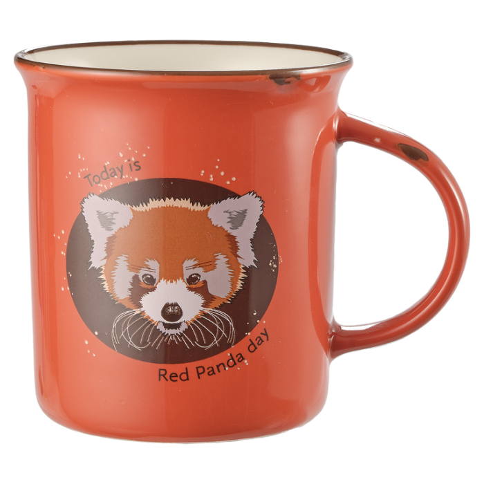 Cana Panda Rosu portocaliu inchis [1]