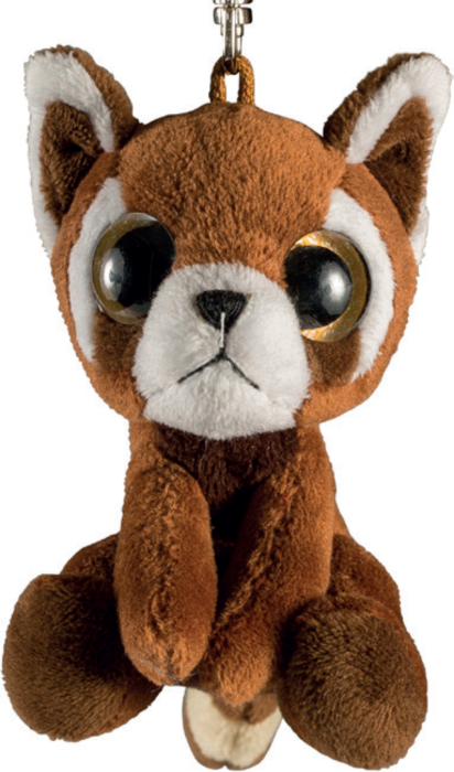 Glitter breloc Panda Rosu 9 cm [1]