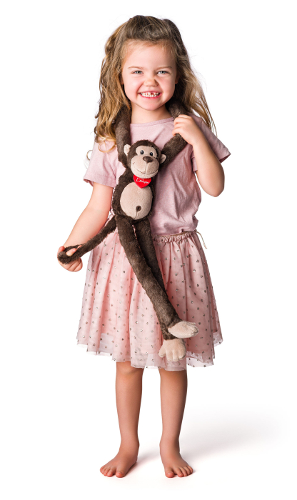 Maimuta cafenie de plus 70 cm ECO-FRIENDLY [2]