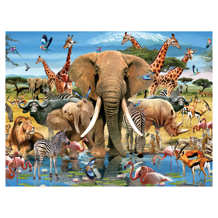Puzzle 3D African 500 piese 61x46 cm [1]