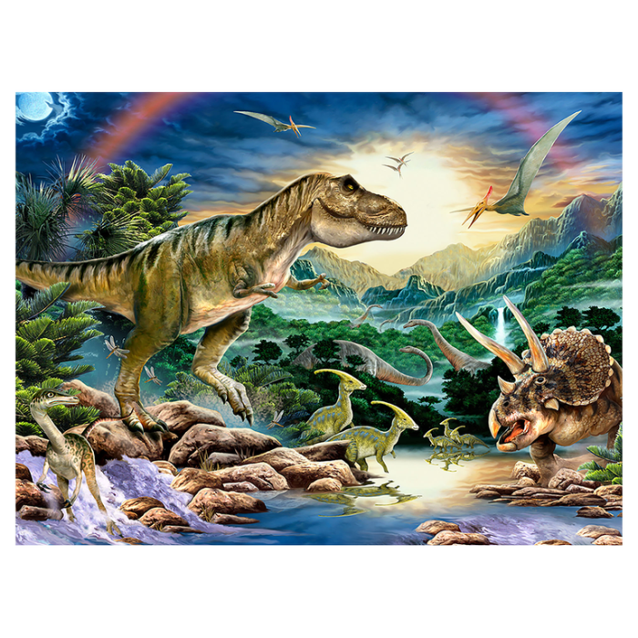 Puzzle 3D Dino World 100 piese 23x31 cm [1]