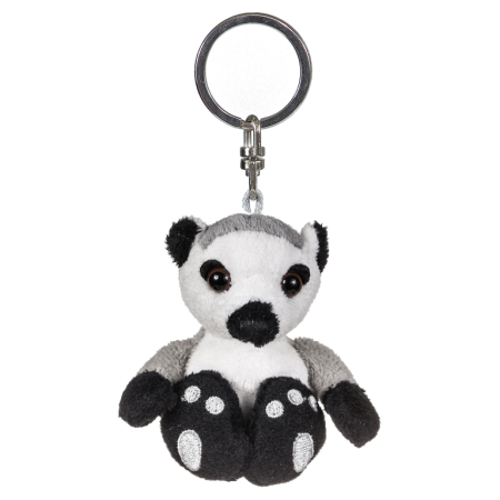 Keychains - Breloc de plus Lemur cu coada inelata 6 cm