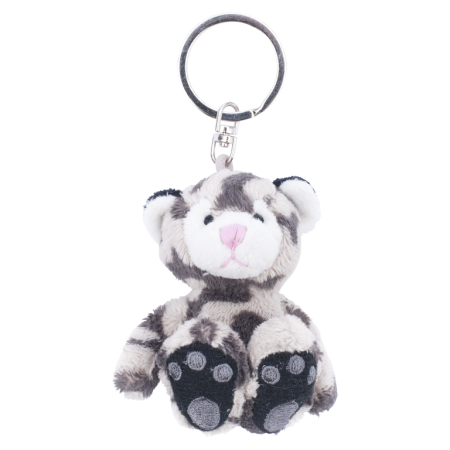 Keychains - Breloc de plus Leopard de zapada 6 cm