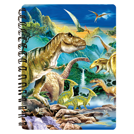 Dinozauri - Caiet 3D Dinozauri 10,5x14,5 cm