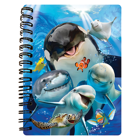 Caiete 3D - Caiet 3D Ocean Selfie 10,5x14,5 cm