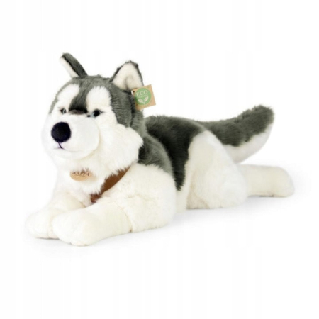 Animale domestice si de ferma - Caine Husky cu lesa 60 cm ECO-FRIENDLY
