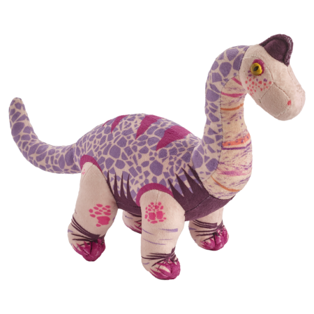 Dinozauri - Dinozaur puternic Brachiosaurus roz/violet 25 cm